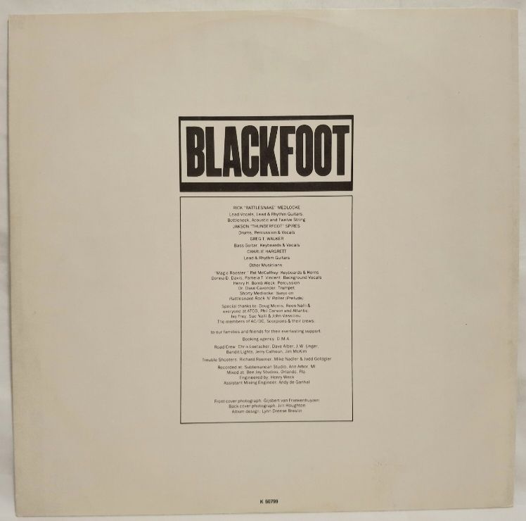 Blackfoot - Marauder - 1981.  (LP). 12. Vinyl. Пластинка. UK. - фото фото фото 2