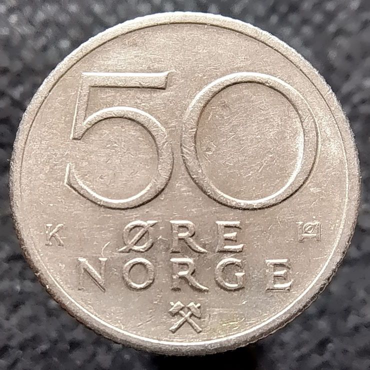Норвегія 50 ере, 1983 - фото фото фото 0