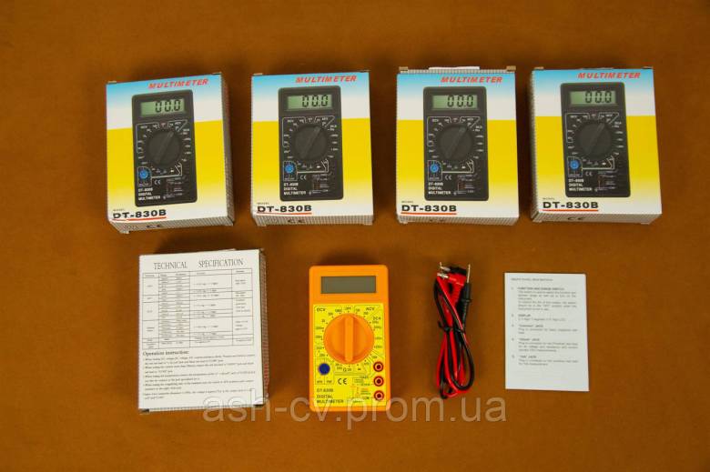 Мультиметр тестер DT-830B Yellow (з Німеччини) - фото фото фото 1