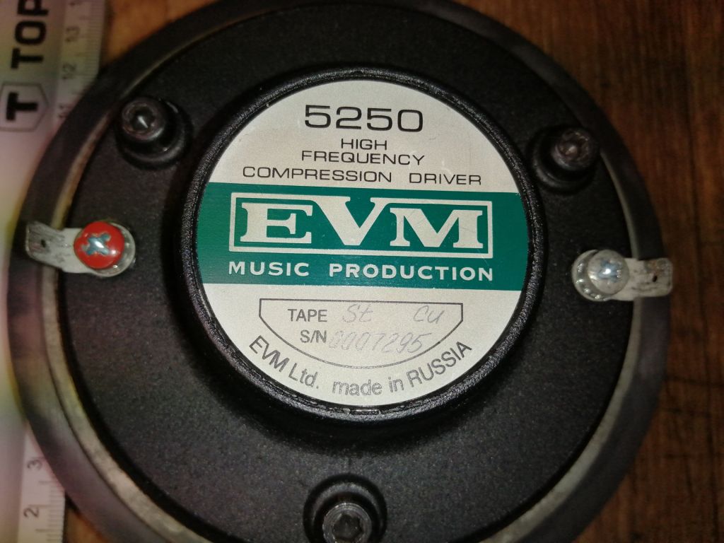 EVM 5250 компресcионный драйвер, твитер, вч динамик - фото фото фото 3