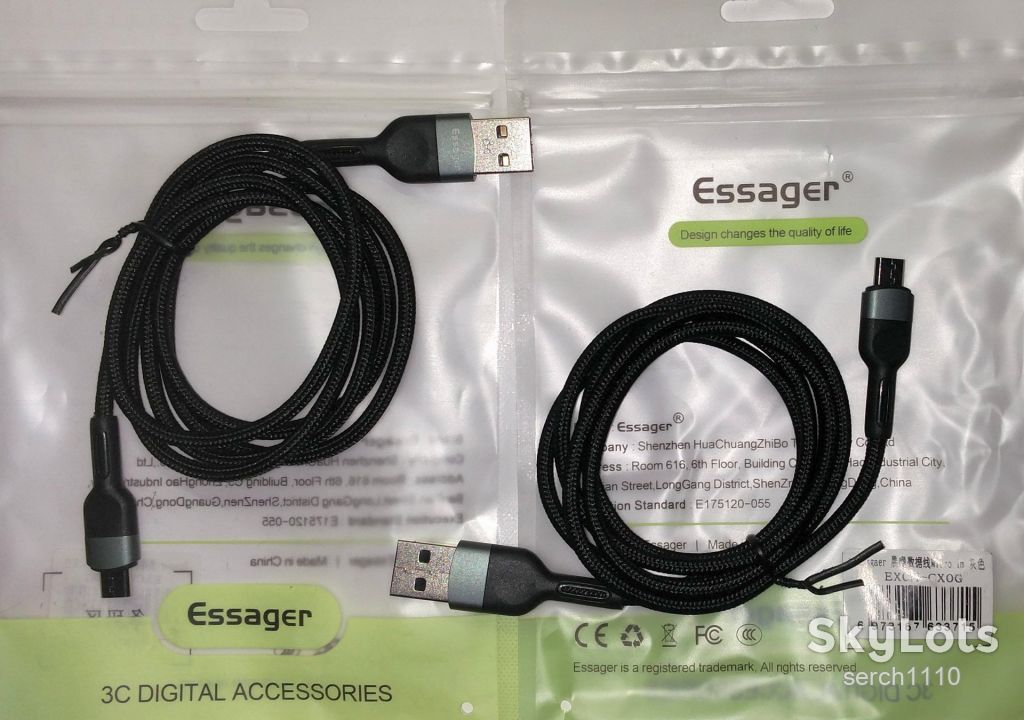 Essager Micro USB Nylon кабель быстрой зарядки 5V/2.4A 1 м - фото фото фото 2