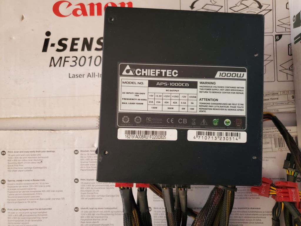 Модульний Блок живлення Chieftec A135 APC-1000CB 1000W - фото фото фото 2