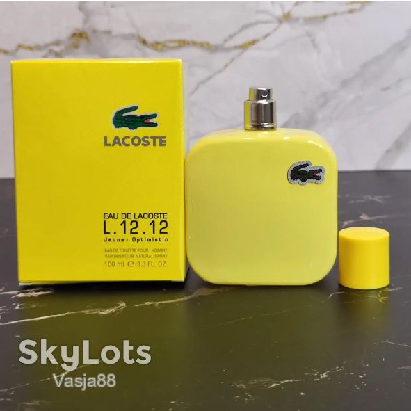 Lacoste Yellow L. 12.12   (Jaune) Чоловічі   (Лакост Єллоу)100 мл  БЕЗКОШТОВНА ДОСТАВКА НП - фото фото фото 0