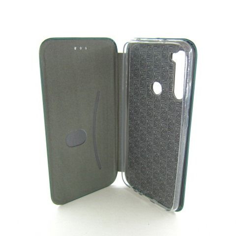 КОЖАНЫЙ ЧЕХОЛ КНИЖКА Xiaomi Redmi Note 8 green - фото фото фото 2