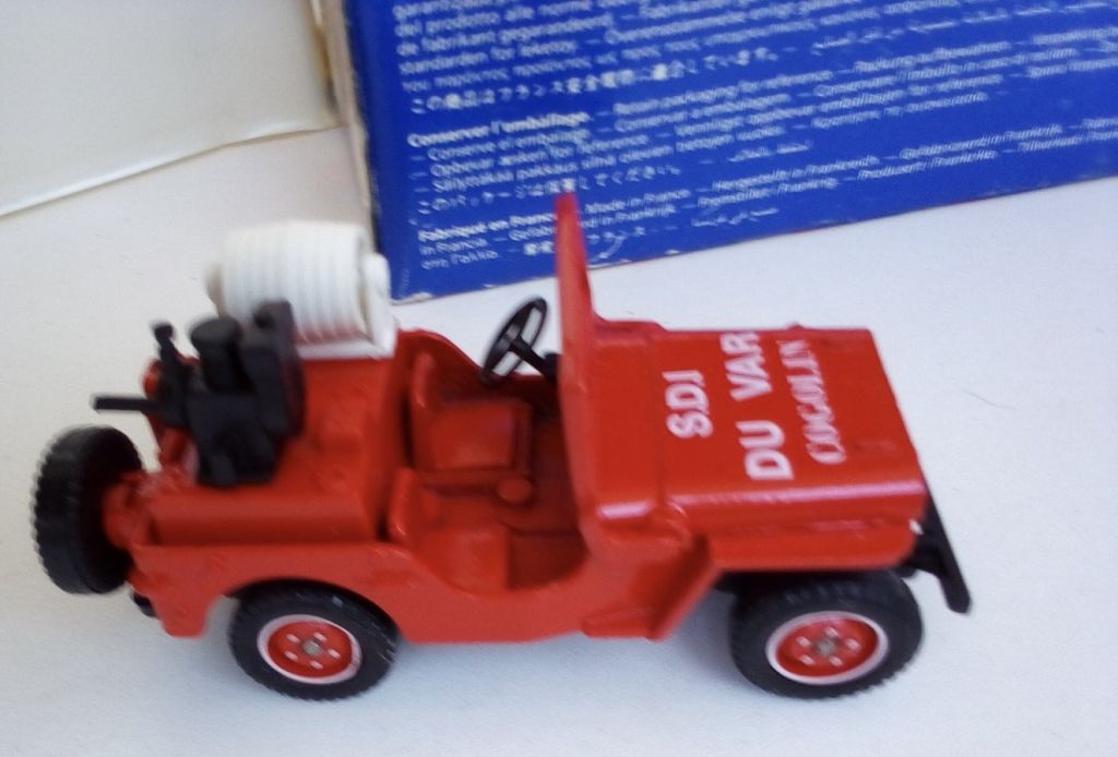 JEEP WILLYS S.D.I DU VAR COGOLIN POMPIERS by Solido  1/43 - фото фото фото 3