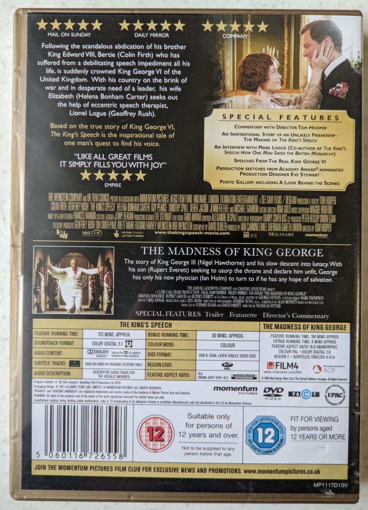 The King's Speech  (2010) На английском. - фото фото фото 3