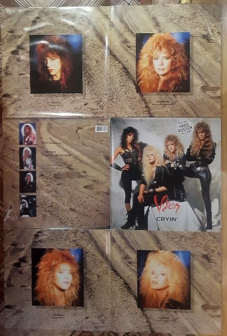 Vixen - Cryin - 1988.  (EP) 12. Vinyl. Пластинка + Poster. England. - фото фото фото 2