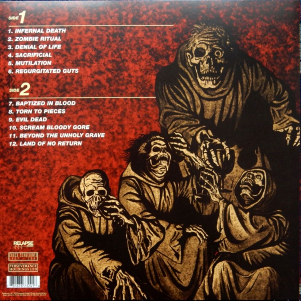 Death - Scream Bloody Gore - 1987.  (LP). 12. Vinyl. Пластинка. Europe - фото фото фото 1