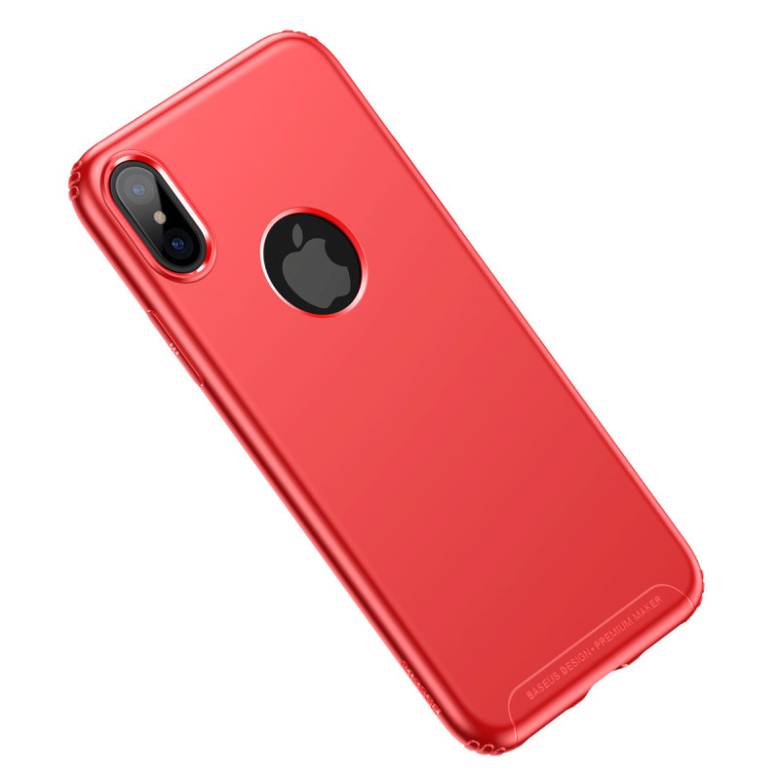 Чехол Baseus для iPhone X/Xs Soft Case Red (WIAPIPHX-SJ09) - фото фото фото 1
