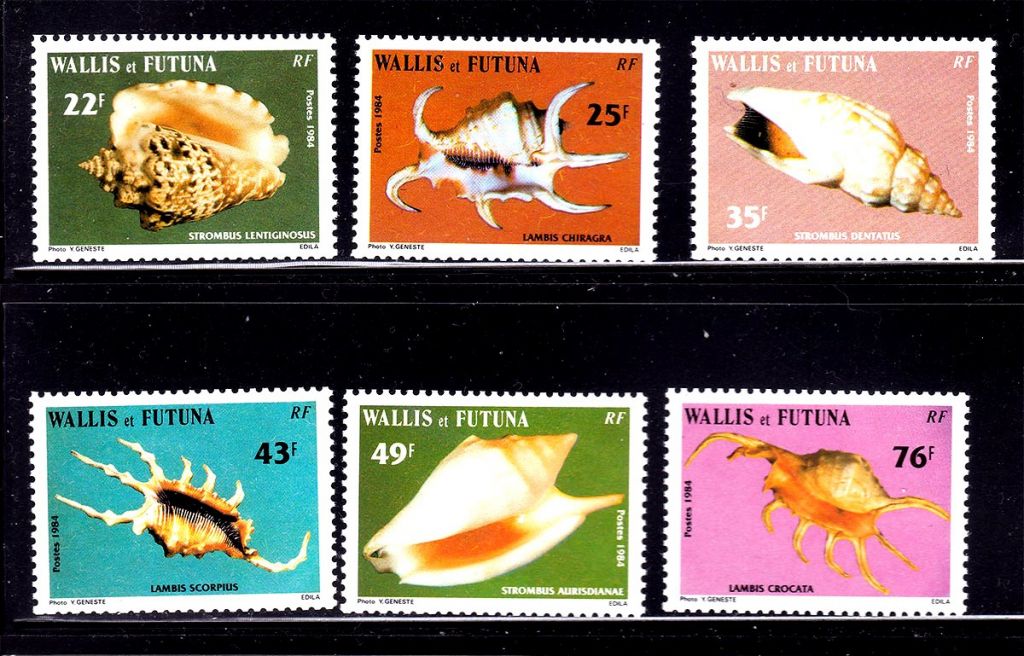 Фауна Уолис и Футуна / WF 1984 г MNH - ракушки - фото фото фото 0