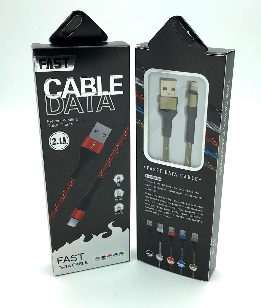 USB кабель / Дата кабель Fast Data Cable I-103 black-box Lighting USB Green - фото фото фото 0
