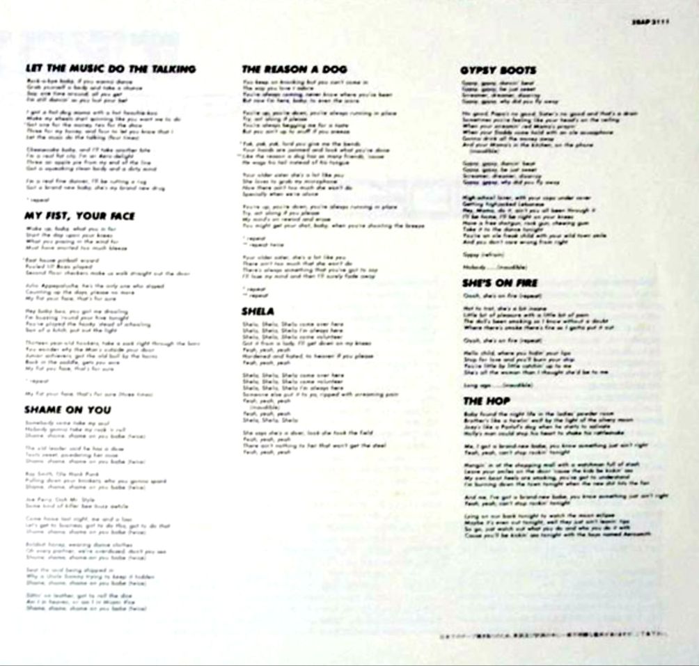 Aerosmith - Done With Mirrors - 1985.  (LP). 12. Vinyl. Пластинка. Japan. - фото фото фото 6
