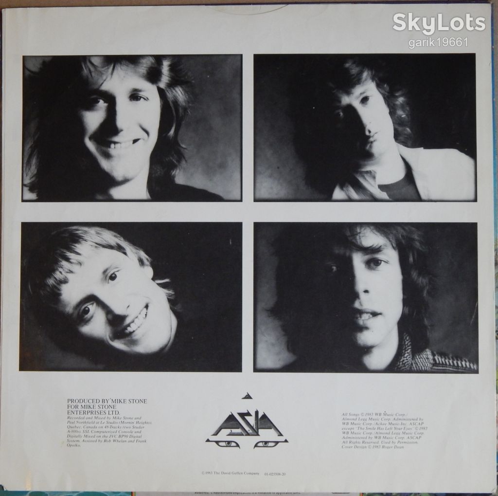 Asia – Alpha  (Geffen Records – GEF 25508, Holland) inner sleeve EX+/NM- - фото фото фото 2