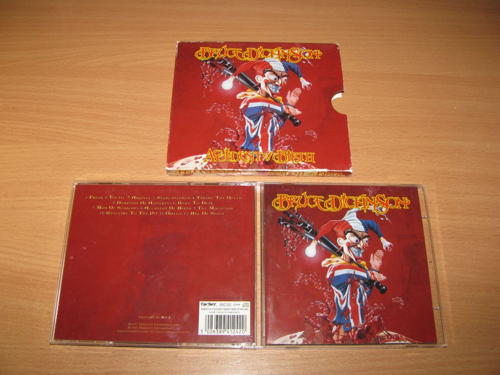 BRUCE DICKINSON - Accident Of Birth  (1997 Raw Power 1st press,UK) - фото фото фото 0