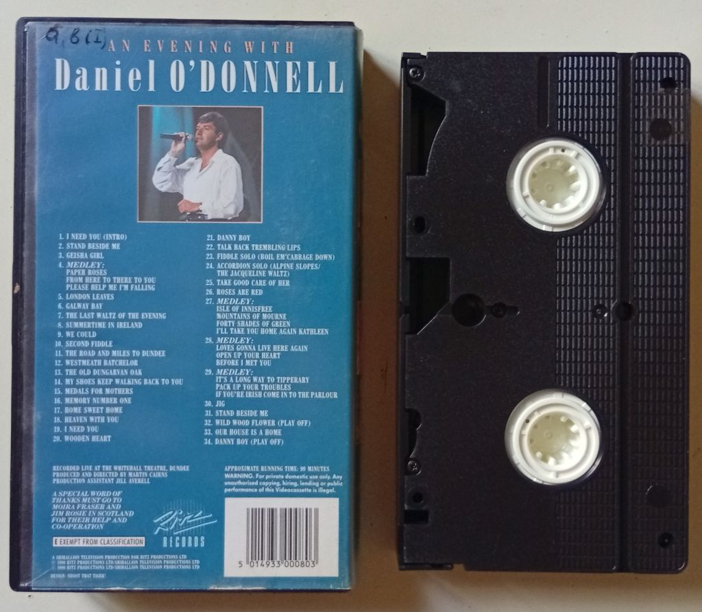 Видеокассета Daniel O’Donnell – An Evening With  (1990)  (фирма) - фото фото фото 1