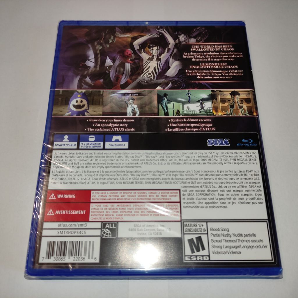 Shin Megami Tensei III Nocturne HD Remaster PS4 Playstation 4 нова - фото фото фото 1