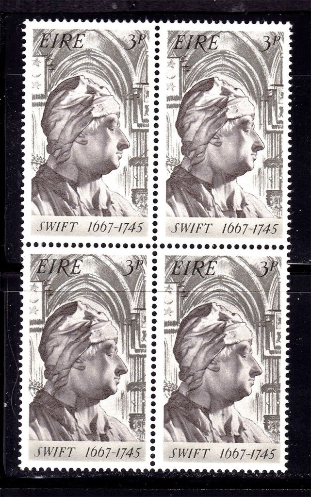Ирландия  1967 г  MNH - квартблок - Свифт - фото фото фото 0