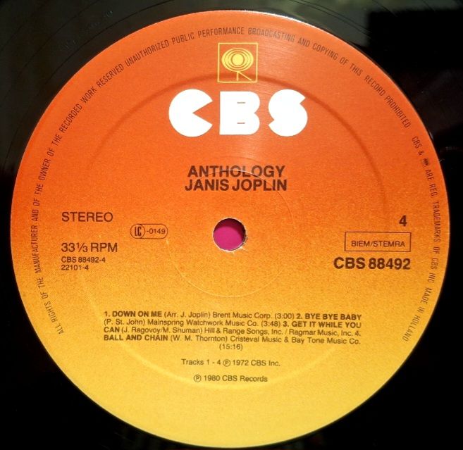 Janis Joplin - Anthology - 1968-71.  (2LP). 12. Vinyl. Пластинки. Holland. - фото фото фото 6