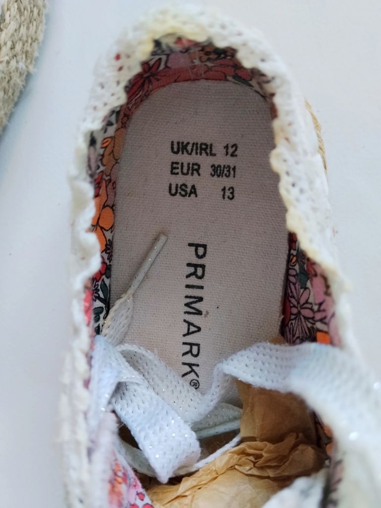 Кеди Primark. Текстиль/ Мереживо. 31 розмір. Устілка 19 см - фото фото фото 4