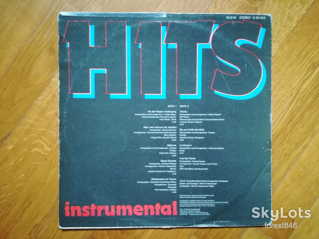 Hits instrumental  (1)-Ex., ГДР - фото фото фото 1