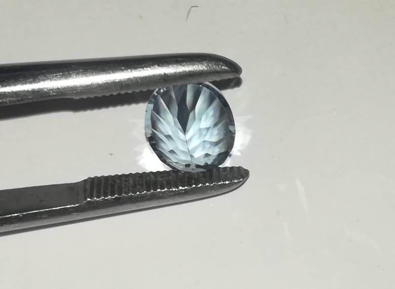 Натуральный топаз голубой 2.78ct 9.6x7.8mm - фото фото фото 4