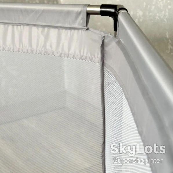 Детский игровой манеж складной 120×100×55 см, безопасный манеж для детей, серый X-778 - фото фото фото 7