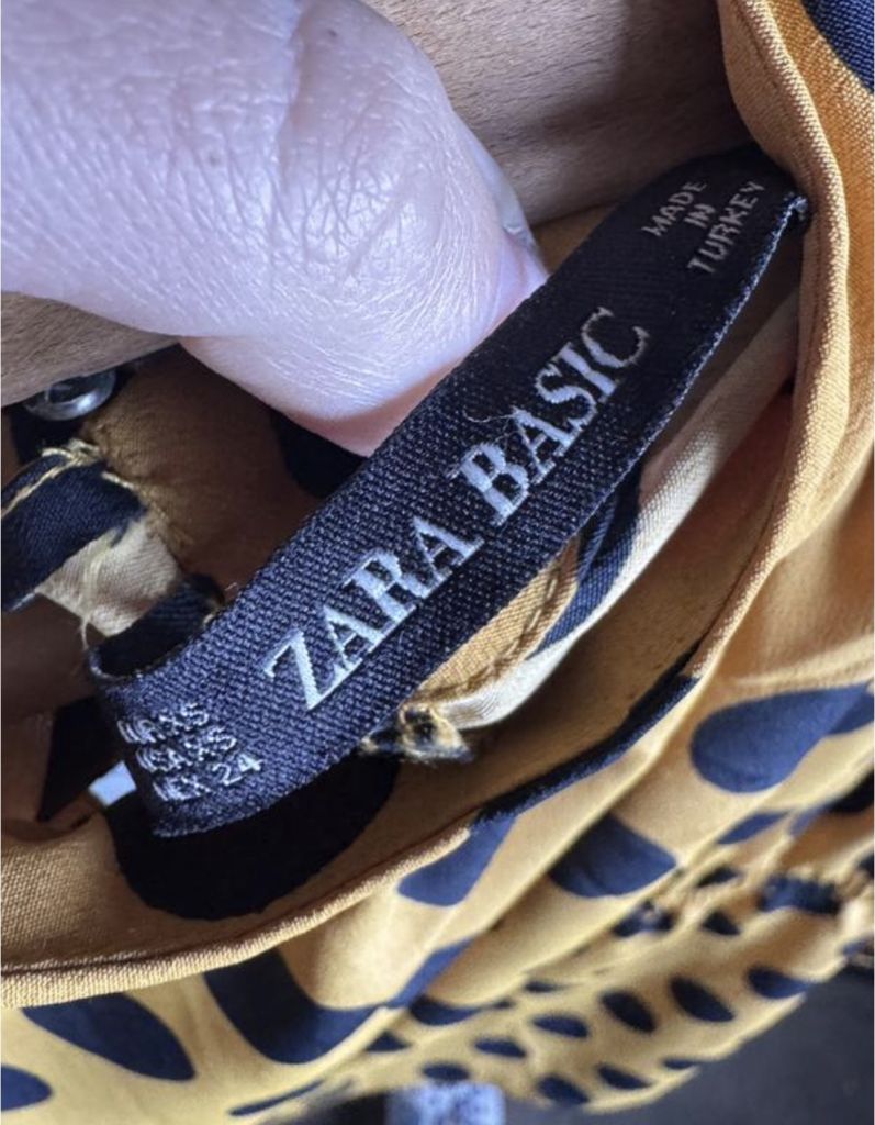 Стильна блузка zara в горошок      (розмір xs) - фото фото фото 3