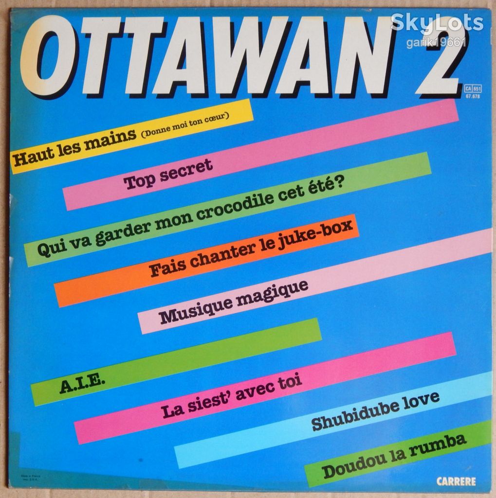 Ottawan – 2  (Carrere – 67.678, France, French Lyrics) EX+/NM- - фото фото фото 1