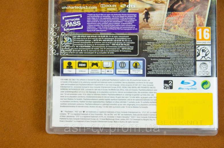 Диск для Playstation 3, гра Uncharted 3 - Drakes Deception - фото фото фото 2