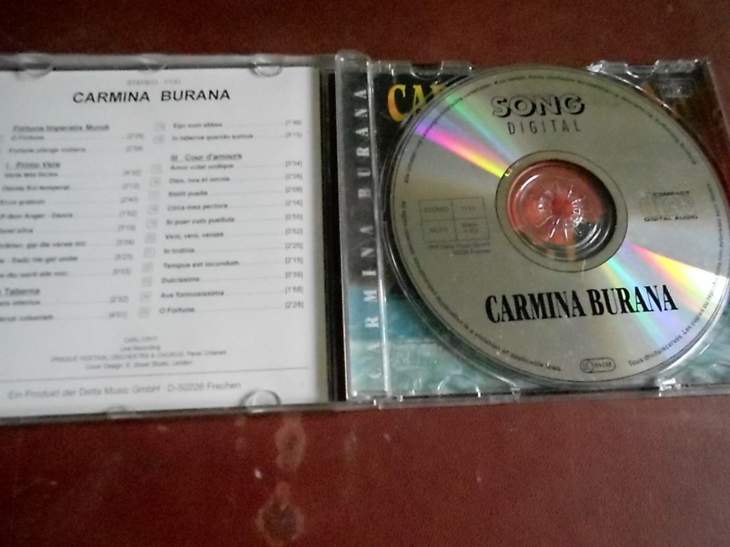 Сarl Orff Carmina Burana CD фирменный б/у - фото фото фото 2