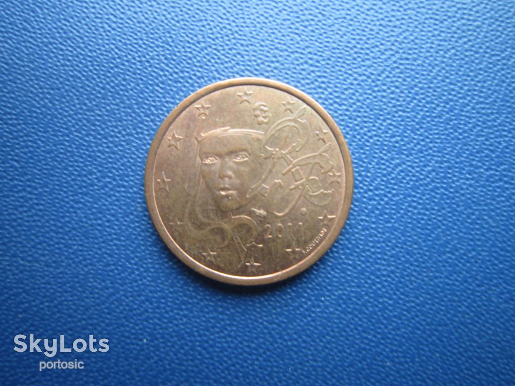 Монета 5 євроцентів Франція 2011 - фото фото фото 0