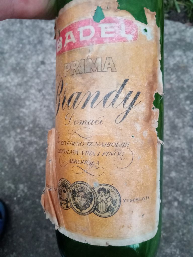 бутылка Badel prima Brandy Yugoslavia - фото фото фото 1