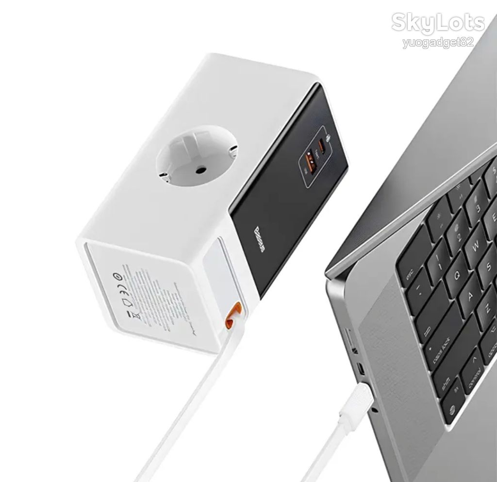 МЗП Baseus OS PowerCombo Digital PowerStrip+Retractable-C 65W - фото фото фото 1
