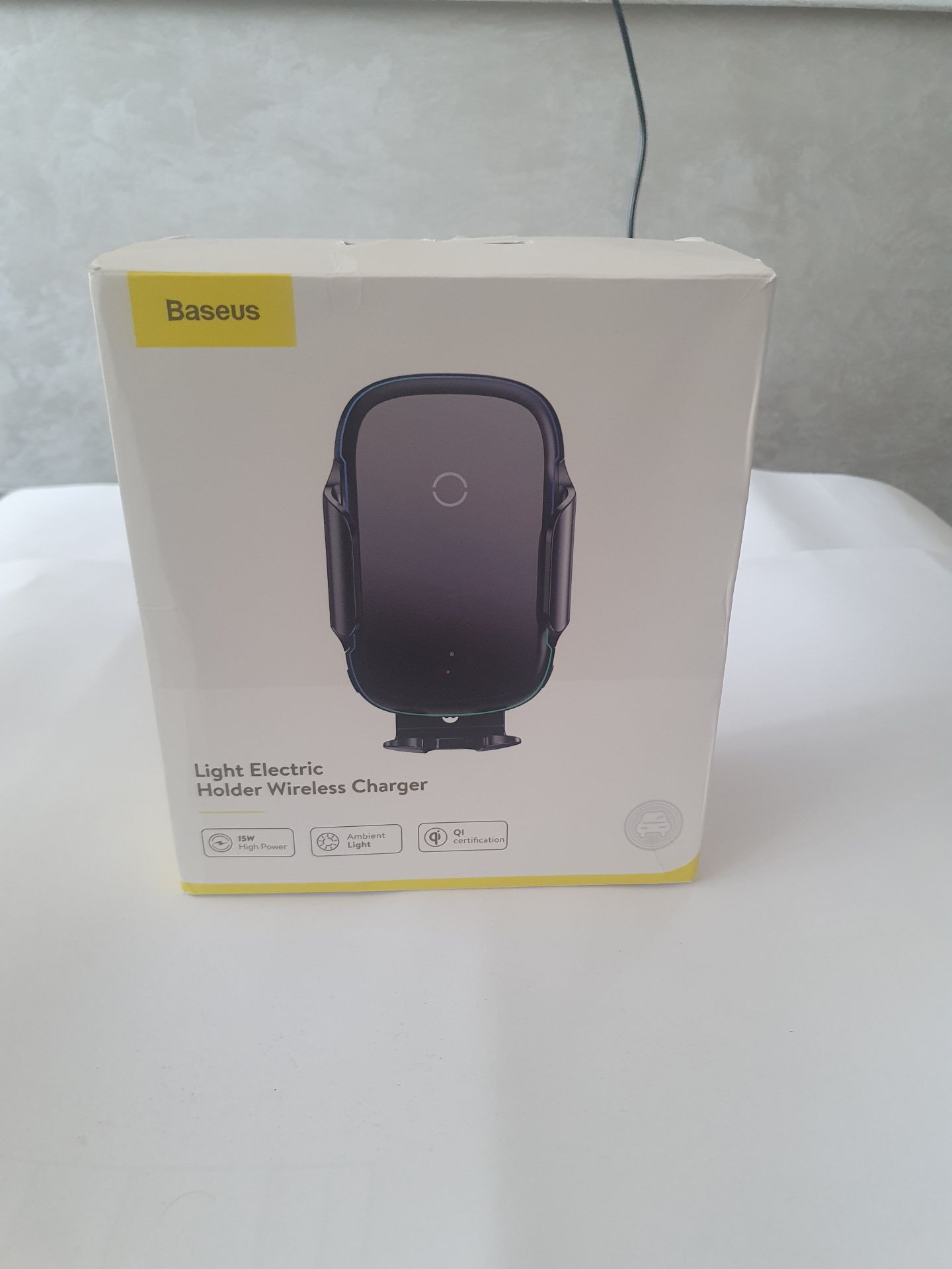 Автодержатель Baseus Wireless Charger Light Electric 15W      (WXHW03-01) - фото фото фото 0