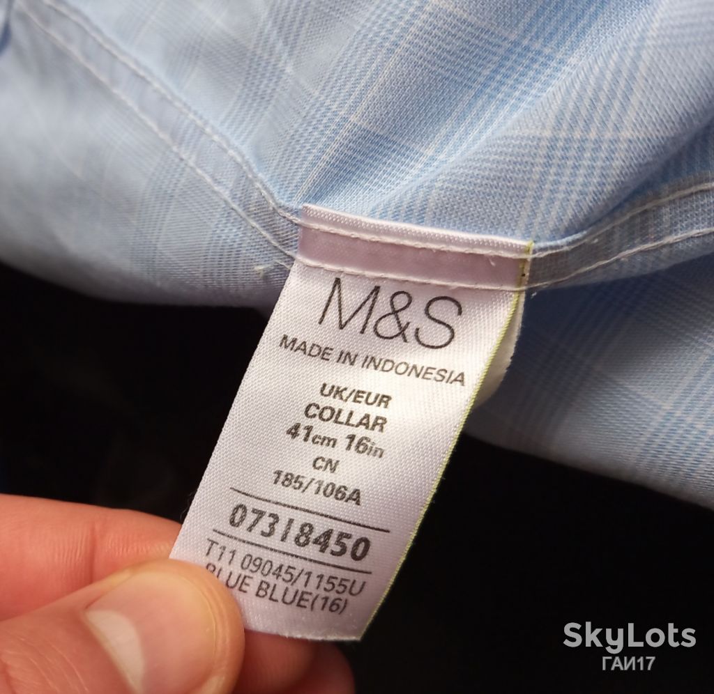 Рубашка от бренда «Мarks &amp; Spencer»/Англия/cotton-100%. - фото фото фото 3