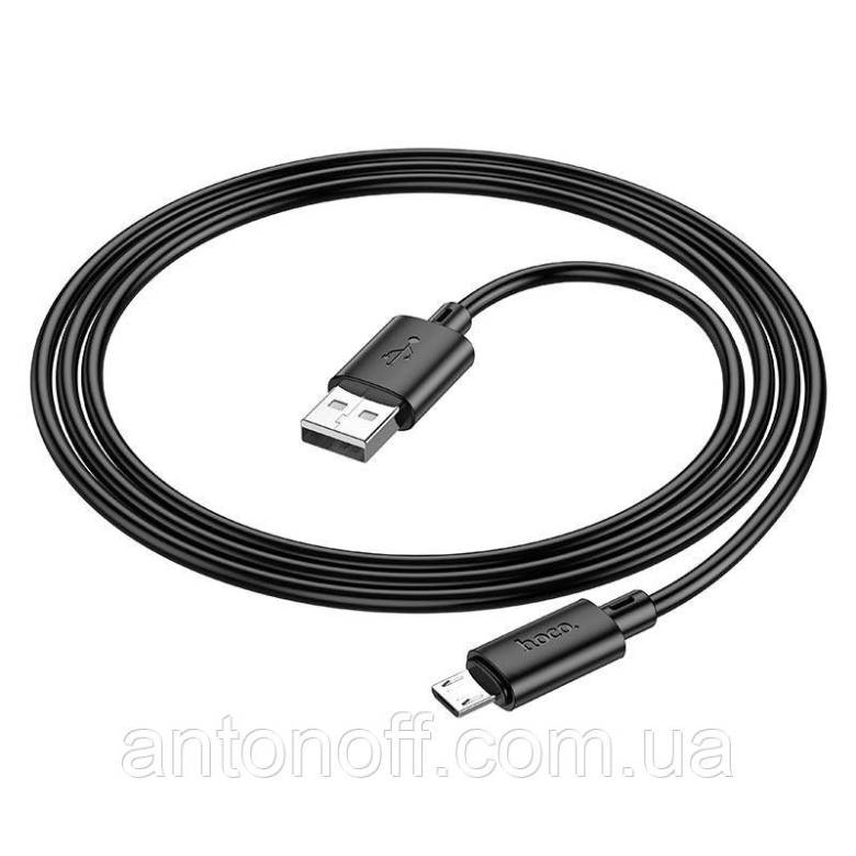 Кабель Hoco X88 Micro-USB - USB (2.4А 1 м) чорний - фото фото фото 5