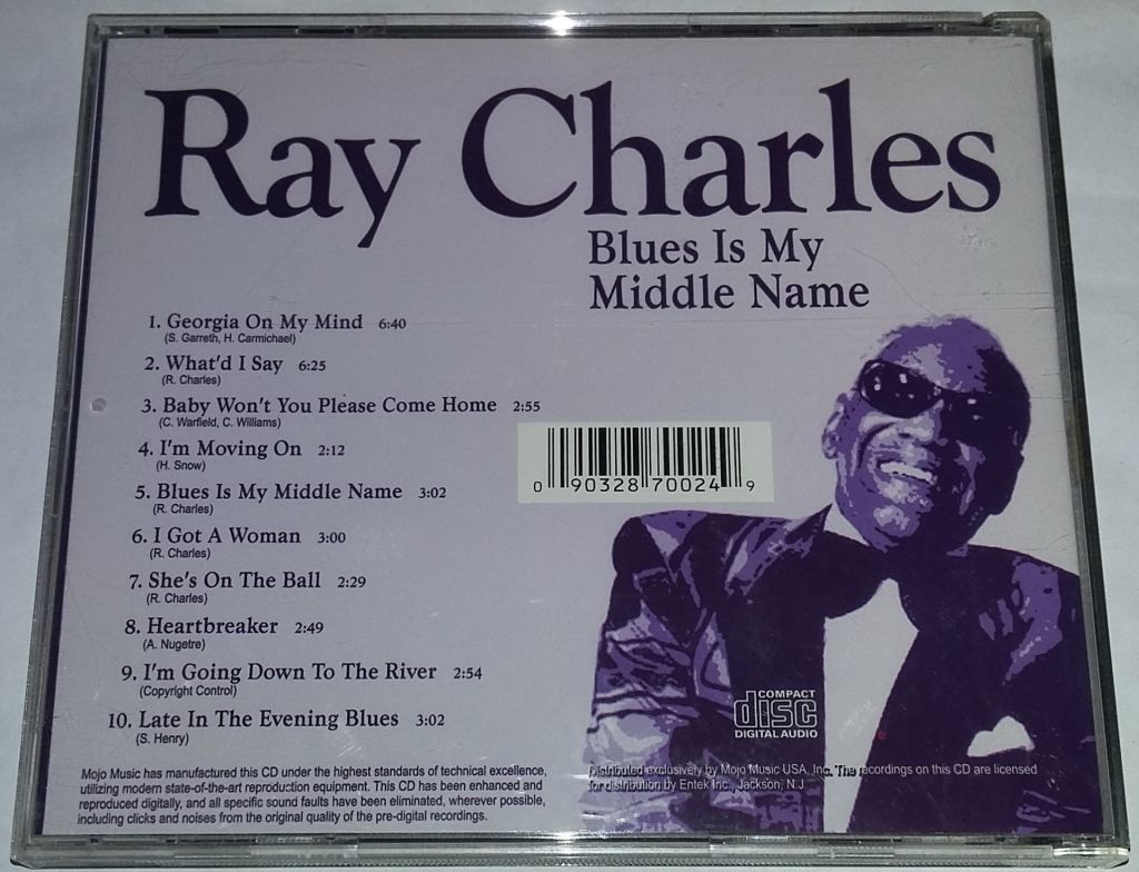 RAY CHARLES Blues Is My Middle Name CD US - фото фото фото 2