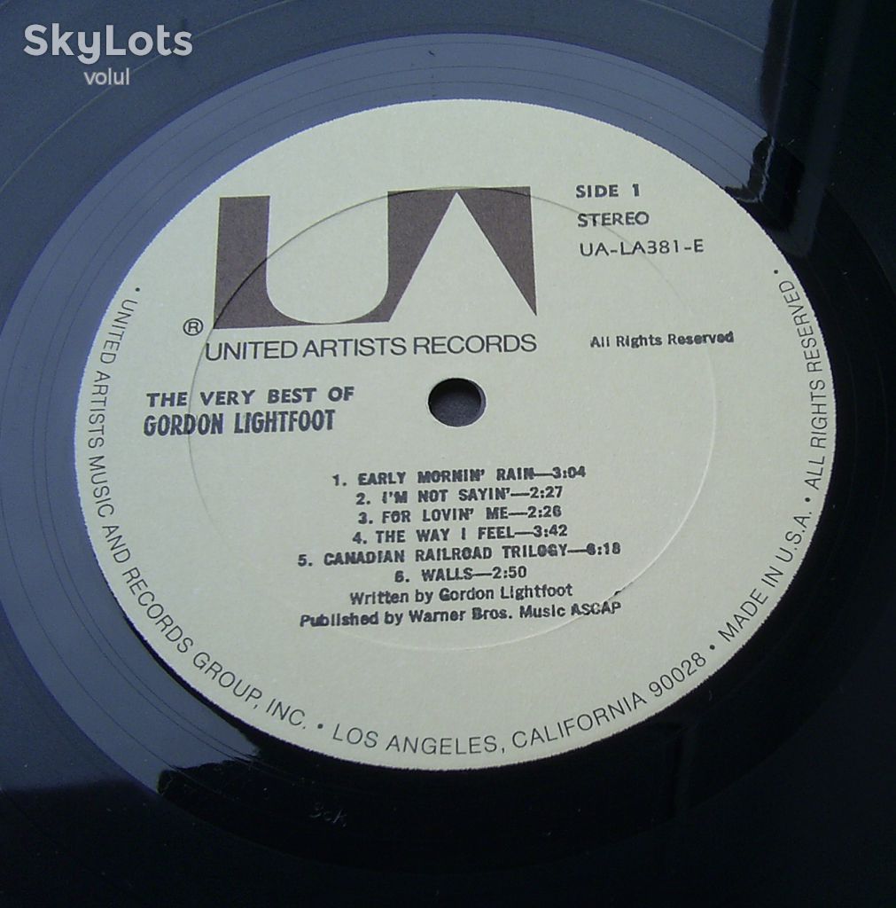 GORDON LIGHTFOOT The Very Best Of... LP VG++/VG - фото фото фото 2
