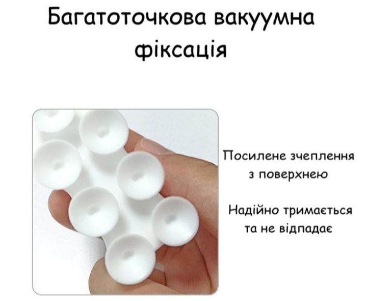 Силіконовий тримач для душу на присосках Shower Sucker - фото фото фото 4