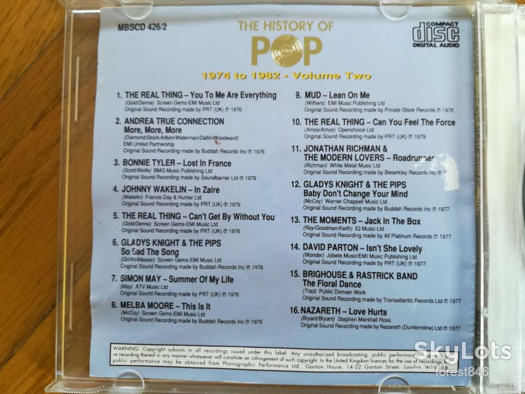 The history of pop-1974 to 1982-Vol. 2-состояние: 4 - фото фото фото 3