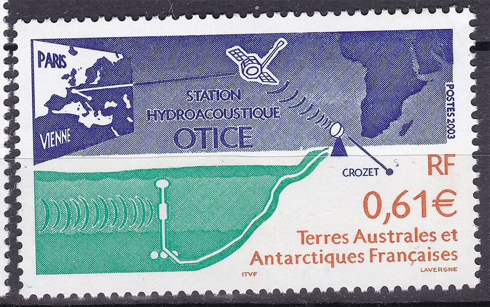 Космос . ТААФ / TAAF 2003 г  MNH - гидроакустика - фото фото фото 0