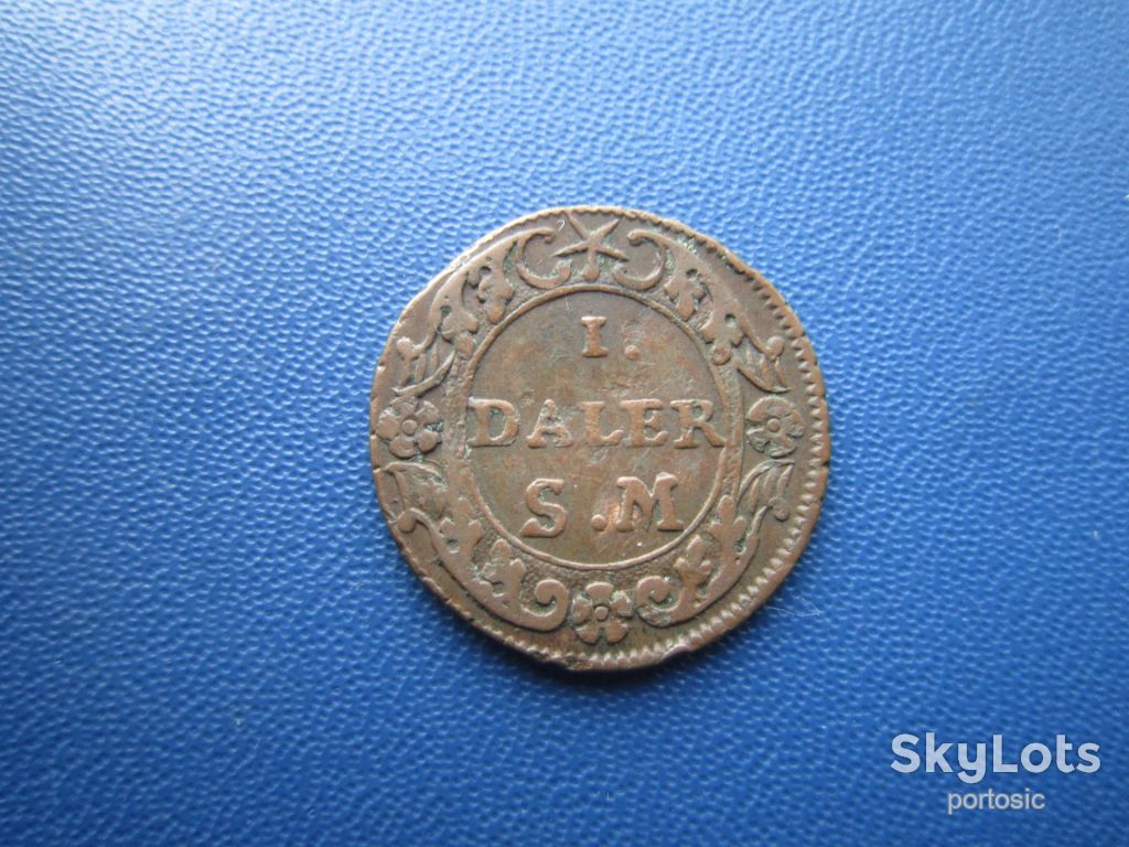 Монета 1 далер Швеція 1718 дуже рідкісна - фото фото фото 0
