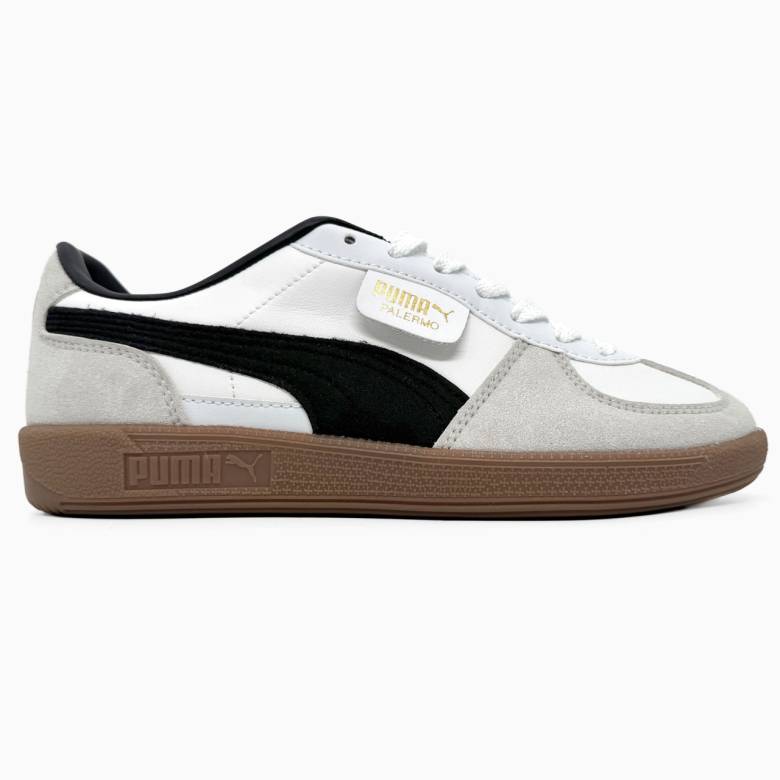 Puma Palermo Leather White Grey Black Gum 36 - фото фото фото 0