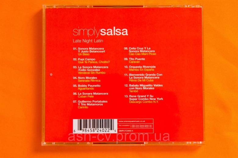 Музичний диск CD. SIMPLY SALSA - Late Night Latin - фото фото фото 1