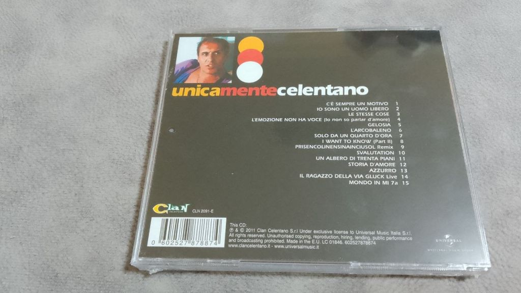 adriano celentano - unicamentecelentano. запечатанный европейский cd - фото фото фото 1