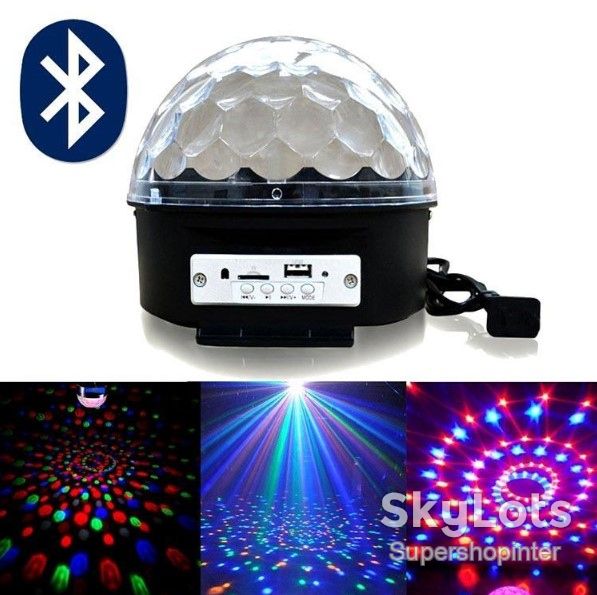 Музыкальный диско-шар с Bluetooth, USB, светомузыкой, 2-я динамиками и пультом - фото фото фото 1