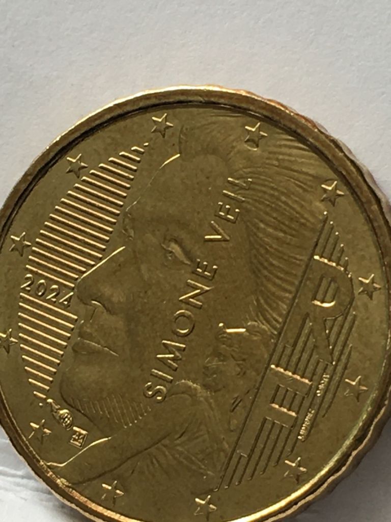 10 євроцентів 2024 року, Франція. Сімона Вейль. - фото фото фото 1