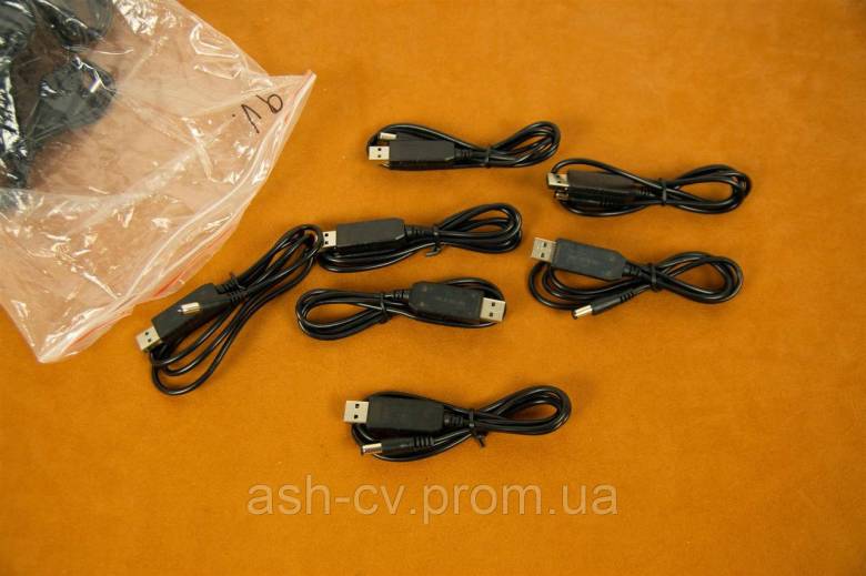 Кабель перетворювач з USB 5V на штекер 5.5мм 9V - фото фото фото 1