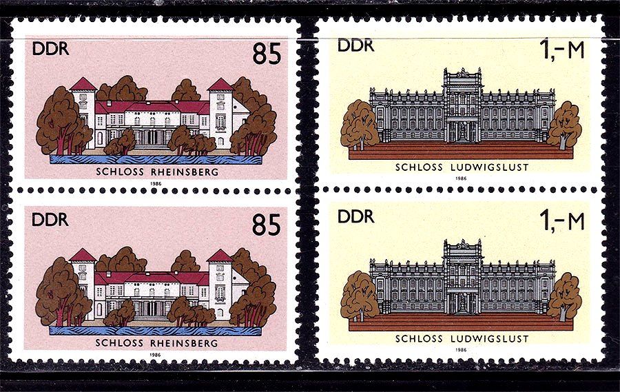 ГДР / DDR   1986 г MNH - архитектура - пары - фото фото фото 0