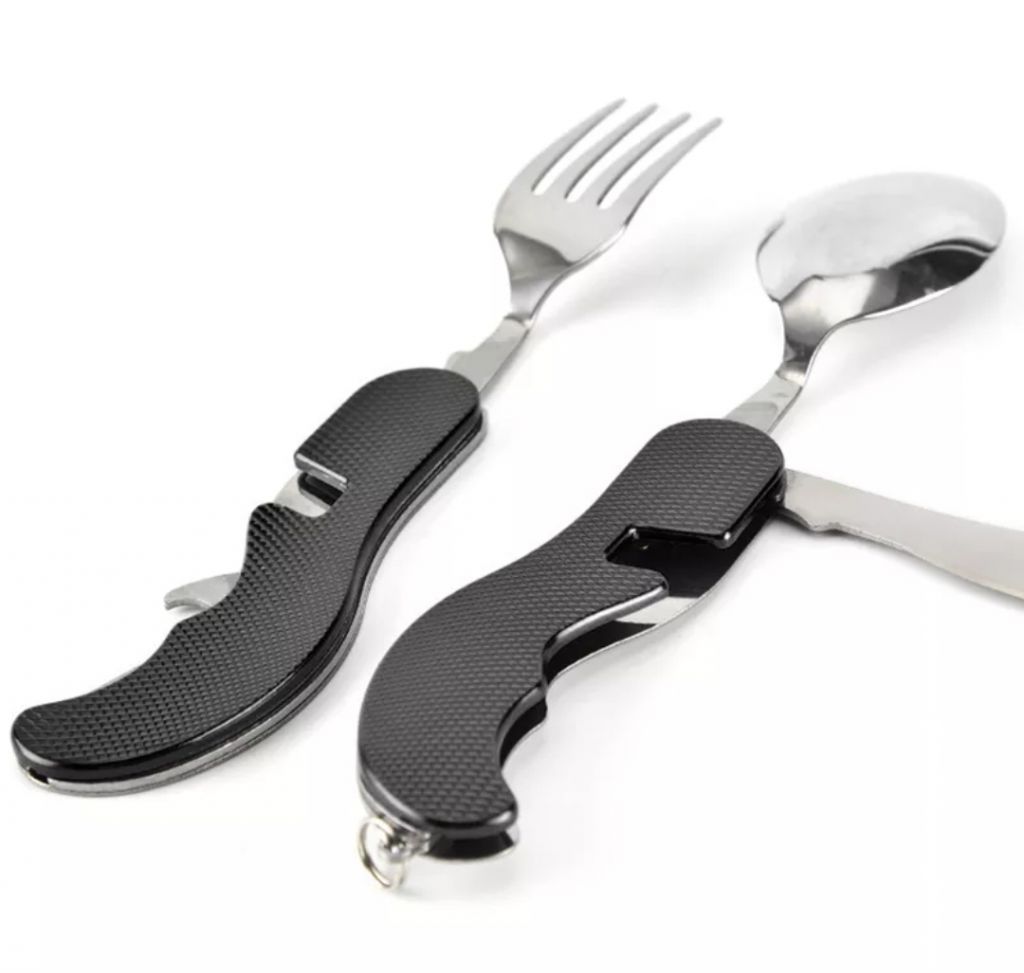 Туристичний столовий прибор 4в1. - фото фото фото 0
